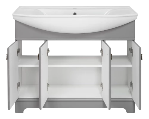Тумба под раковину Misty Лувр - 105 (серая) П-Лвр01105-502
