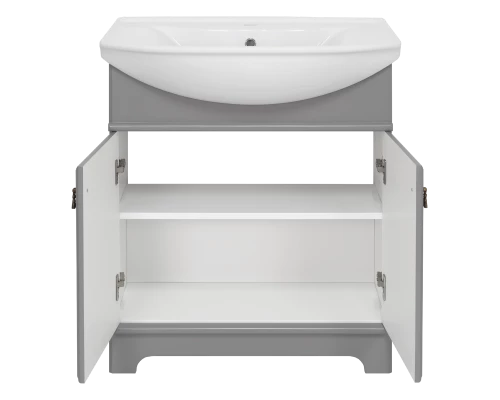Тумба под раковину Misty Лувр - 65 (серая) П-Лвр01065-502