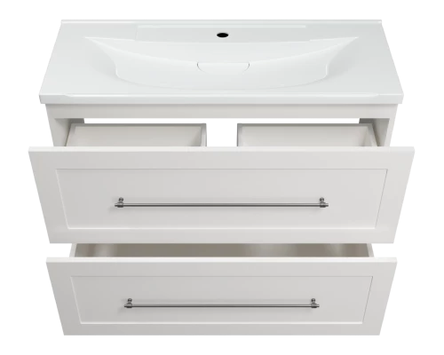 Тумба под раковину Misty Марта - 100 с 2 ящ. (белый) П-Мрт07100-011Пр