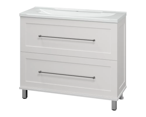 Тумба под раковину Misty Марта - 100 с 2 ящ. (белый) П-Мрт07100-011Пр