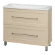 Тумба под раковину Misty Марта - 100 с 2 ящ. (бежевый) П-Мрт09100-0312Я