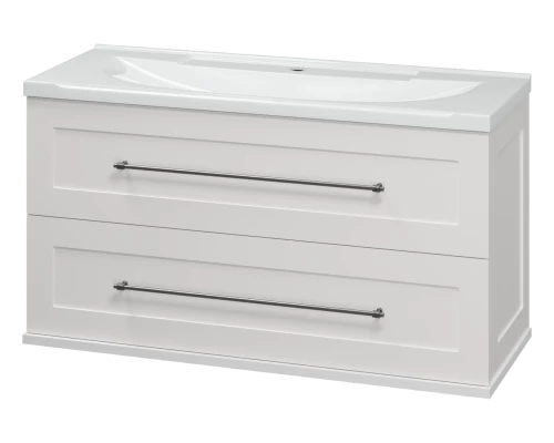 Тумба под раковину Misty Марта - 100 с 2 ящ. подвесная (белый) П-Мрт09100-011Пр