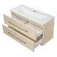 Тумба под раковину Misty Марта - 100 с 2 ящ. подвесная (бежевый) П-Мрт09100-031П2Я