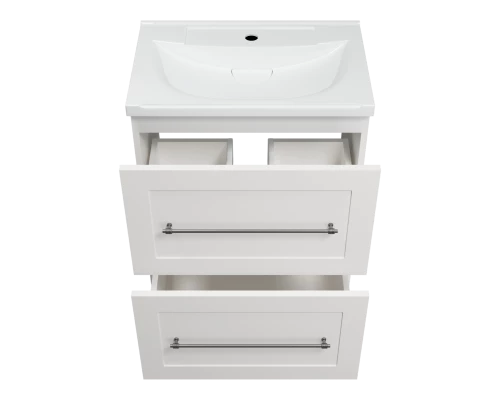 Тумба под раковину Misty Марта - 60 с 2 ящ. (белый) П-Мрт07060-011Пр