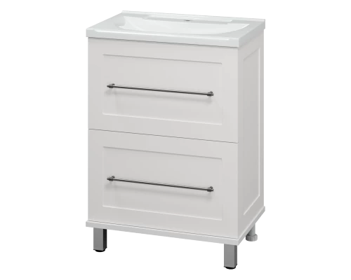 Тумба под раковину Misty Марта - 60 с 2 ящ. (белый) П-Мрт07060-011Пр