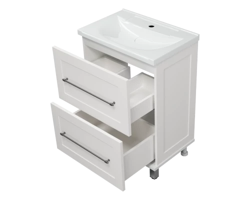 Тумба под раковину Misty Марта - 60 с 2 ящ. (белый) П-Мрт07060-011Пр