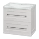 Тумба под раковину Misty Марта - 60 с 2 ящ. подвесная (белый) П-Мрт09060-011Пр