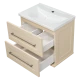Тумба под раковину Misty Марта - 60 с 2 ящ. подвесная (бежевый) П-Мрт09060-031П2Я