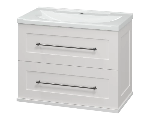 Тумба под раковину Misty Марта - 70 с 2 ящ. подвесная (белый) П-Мрт09070-011Пр