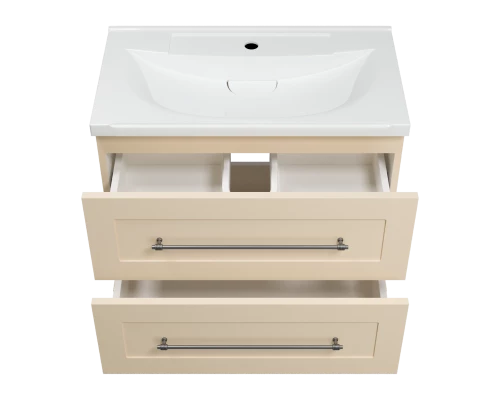 Тумба под раковину Misty Марта - 70 с 2 ящ. подвесная (бежевый) П-Мрт09070-031П2Я