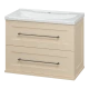 Тумба под раковину Misty Марта - 70 с 2 ящ. подвесная (бежевый) П-Мрт09070-031П2Я