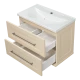 Тумба под раковину Misty Марта - 70 с 2 ящ. подвесная (бежевый) П-Мрт09070-031П2Я