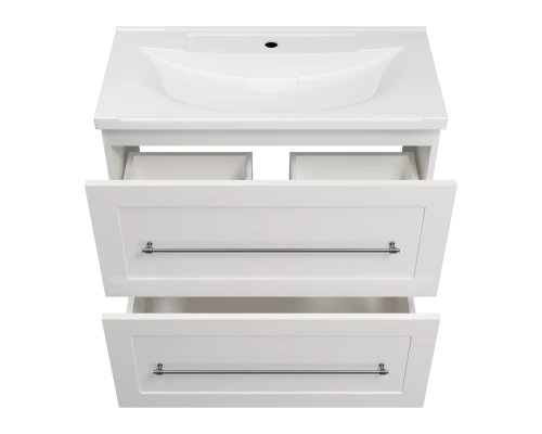 Тумба под раковину Misty Марта - 80 с 2 ящ. (белый) П-Мрт07080-011Пр