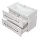 Тумба под раковину Misty Марта - 80 с 2 ящ. подвесная (белый) П-Мрт09080-011Пр