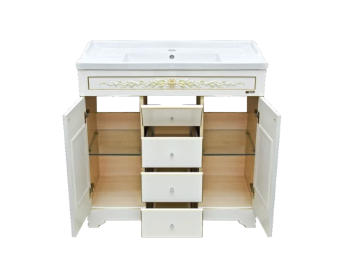 Тумба под раковину Misty Milano 80 белая Л-Мил01080-0134Я