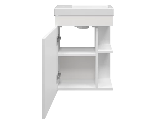 Тумба под раковину Misty Мини - 40 с открытыми полками подвесная