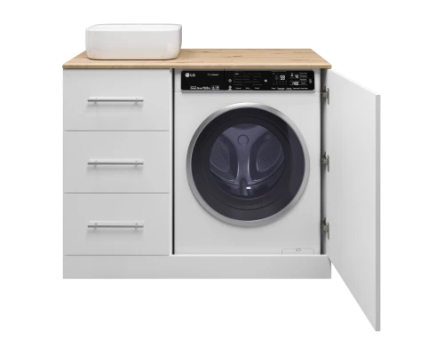 Тумба под раковину Misty Респект - 110 под стиральную машину левая