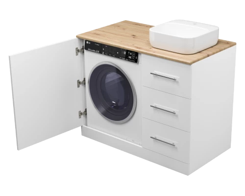Тумба под раковину Misty Респект - 110 под стиральную машину правая