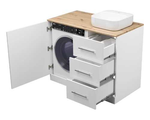 Тумба под раковину Misty Респект - 110 под стиральную машину правая