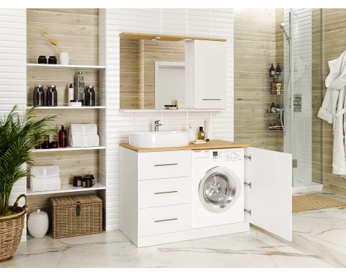 Тумба под раковину Misty Респект - 120 под стиральную машину левая