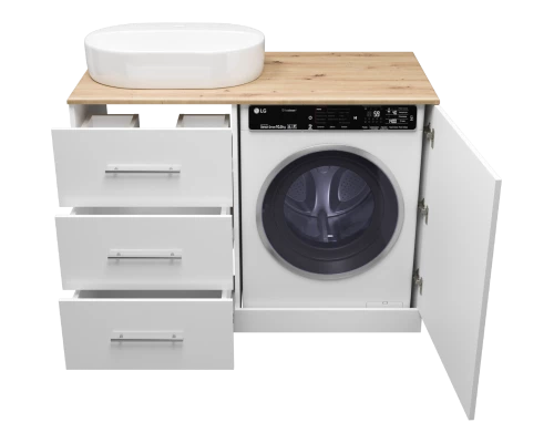 Тумба под раковину Misty Респект - 120 под стиральную машину левая