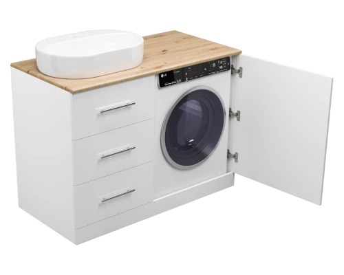 Тумба под раковину Misty Респект - 120 под стиральную машину левая