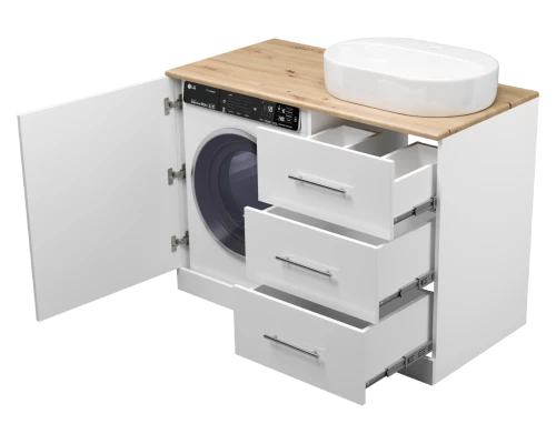 Тумба под раковину Misty Респект - 120 под стиральную машину правая
