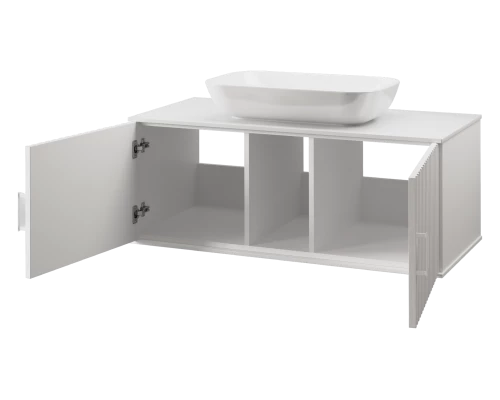 Тумба с раковиной  Brevita Richard - 105 подвесная (белая)