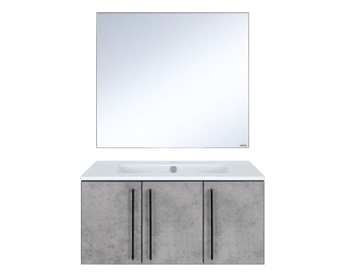 Тумба под раковину Brevita Rock - 90 подвесная (светло-серая)