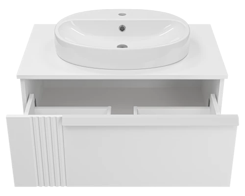 Тумба под раковину Brevita Savoy - 80 подвесная (белая)