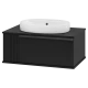 Тумба под раковину Brevita Savoy - 80 подвесная (черная)
