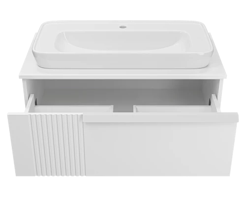 Тумба под раковину Brevita Savoy - 90 подвесная (белая)