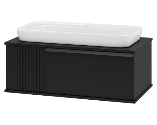 Тумба под раковину Brevita Savoy - 90 подвесная (черная)