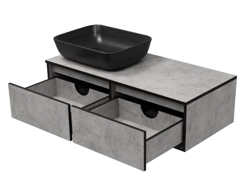 Тумба под раковину Brevita Stone - 100 подвесная