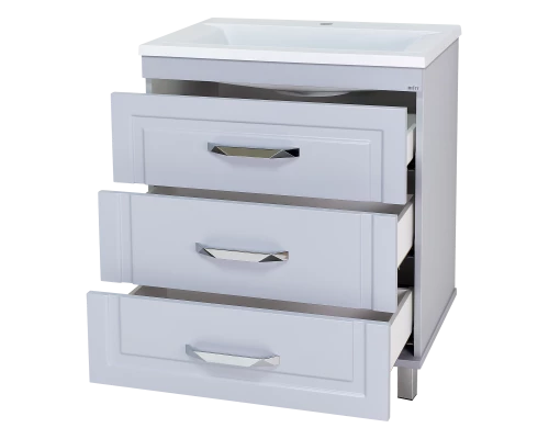 Тумба под раковину Misty Терра - 70 с 3 ящ. серая П-Тер01070-01503Я