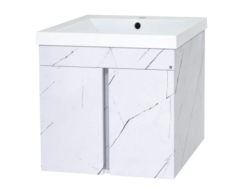 Тумба под раковину Misty Торос - 75 подвесная (белый мрамор)