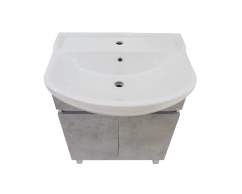 Тумба под раковину Misty Ультра - 60 тумба напольная прямая бетон О-Уль07060-4822ЯП