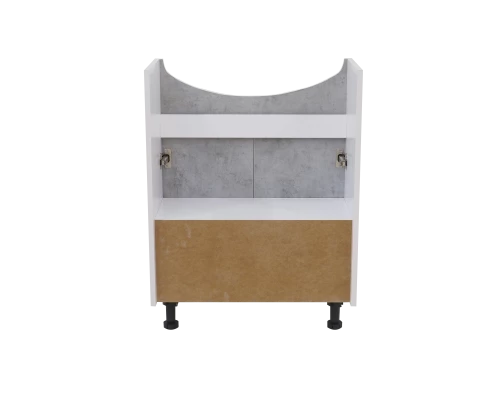 Тумба под раковину Misty Ультра - 60 тумба напольная прямая бетон О-Уль07060-4822ЯП