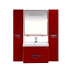 Тумба под раковину Misty Жасмин - 75 Тумба подвесная с 2 ящ. красная эмаль П-Жас01075-041П2Я