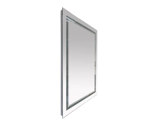 Зеркало Misty 2 Неон - Зеркало LED600х800 сенсор на корпусе (двойная подсветка)