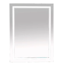 Зеркало Misty 2 Неон - Зеркало LED600х800 сенсор на корпусе (двойная подсветка)