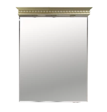 Зеркало Misty Афина - 80 Зеркало с нижней полочкой бежевое патина Л-Афи03080-033