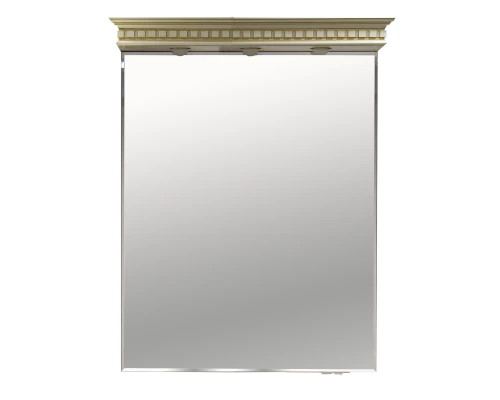 Зеркало Misty Афина - 80 Зеркало с нижней полочкой бежевое патина Л-Афи03080-033