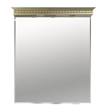 Зеркало Misty Афина - 90 Зеркало снижней полочкой бежевое патина Л-Афи03090-033