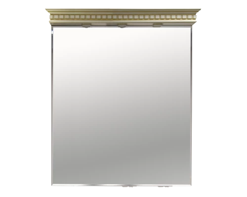 Зеркало Misty Афина - 90 Зеркало снижней полочкой бежевое патина Л-Афи03090-033