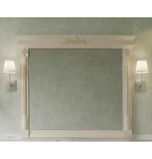 Зеркало Misty Астория Gold 120 бежевое глянец Л-Асг02120-3818Св