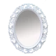Зеркало Misty Аврора O.1021.BA.ZA col 131 Зеркало 750х945 (белый, овальное)