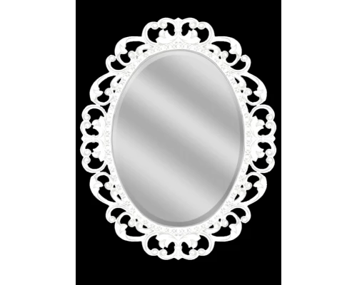 Зеркало Misty Аврора O.1076.PA.ZA col 131 Зеркало 820х1020 (белый, овальное)