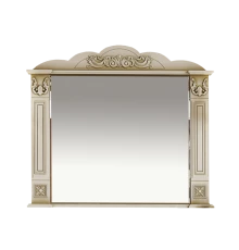 Зеркало Misty Барокко 100 Зеркало бежевое патина Л-Бар02100-033