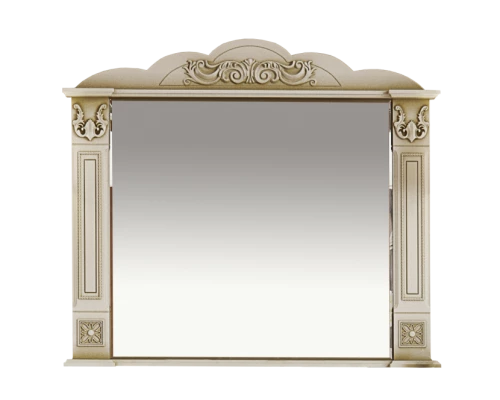 Зеркало Misty Барокко 100 Зеркало бежевое патина Л-Бар02100-033